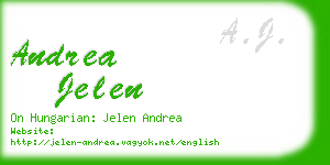 andrea jelen business card